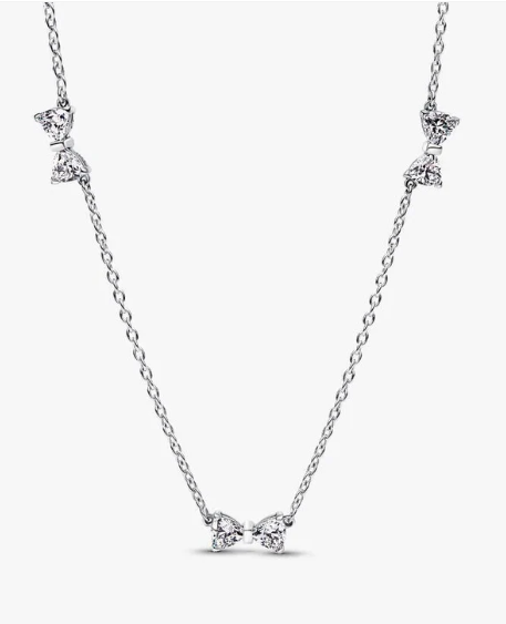 Collana Pandora Donna Stone Cluster in Argento Cubic Zirconia 394231C01-40 - 394231C01-40